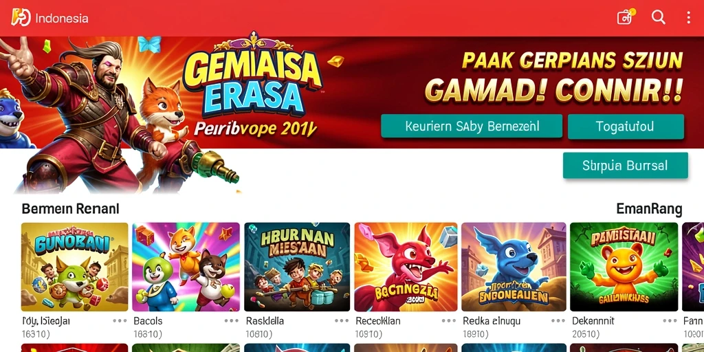 Tampilan awal GOWIN yang menarik dan user-friendly.