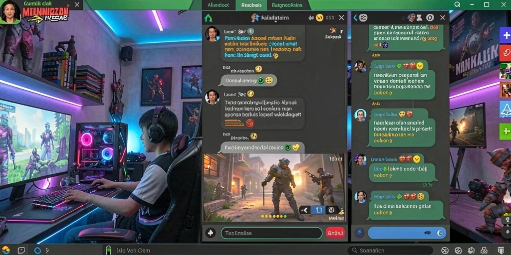 Tangkapan layar gameplay yang penuh aksi.
