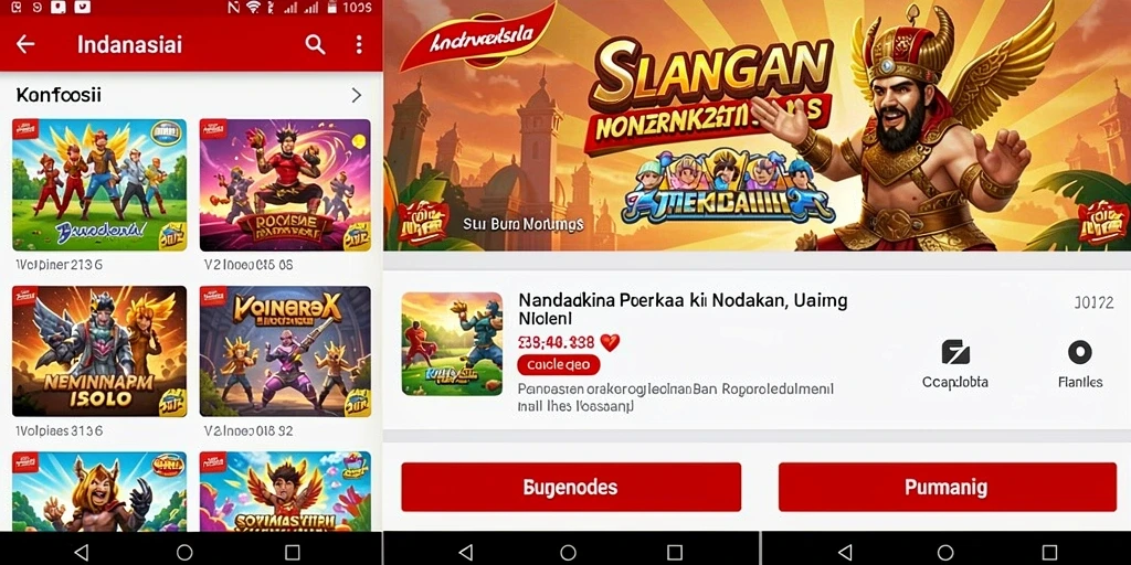 Tampilan karakter yang keren dan menarik.