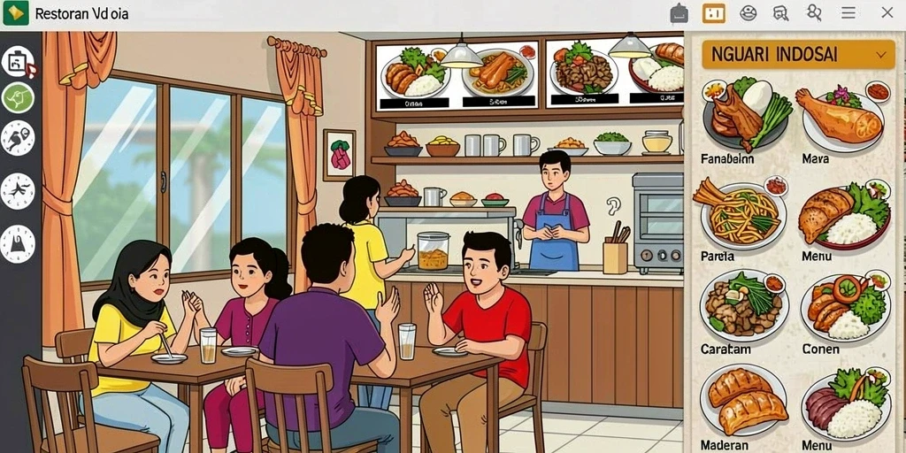 Tampilan meja poker yang menarik dan modern.