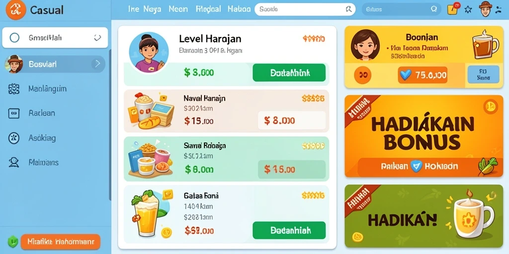 Tampilan antarmuka yang menarik dan mudah digunakan.
