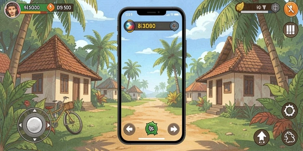 Tampilan permainan slot yang menarik dan berwarna.