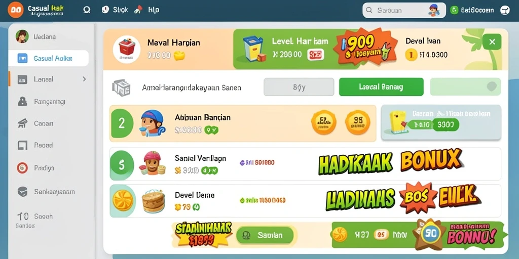 Tampilan utama aplikasi dengan antarmuka yang menarik.